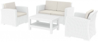 Комплект пластиковой плетеной мебели Monaco Lounge Set