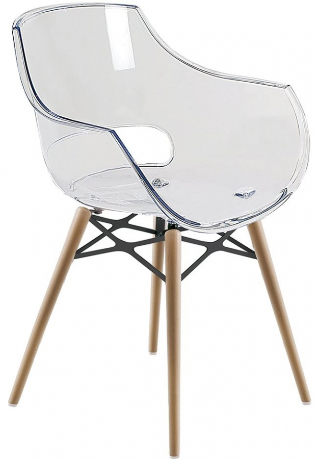 Кресло прозрачное Opal Wox Beech