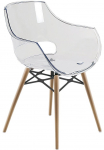 Кресло прозрачное Opal Wox Beech