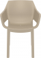 Кресло пластиковое Siesta Contract Dora стеклопластик, полипропилен бежевый Фото 10