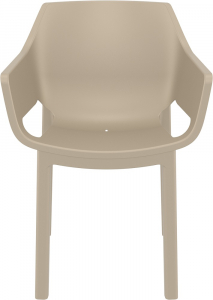 Кресло пластиковое Siesta Contract Dora стеклопластик, полипропилен бежевый Фото 10