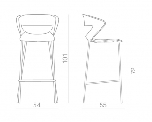 Стул барный с обивкой-thumbs-Фото3