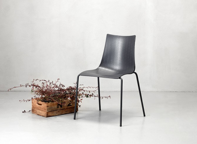 Стул пластиковый Scab Design Bella Intrecciata сталь, технополимер антрацит Фото 3