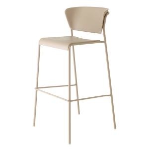 Стул пластиковый полубарный Scab Design Lisa Technopolymer Go Green сталь, технополимер тортора Фото 4