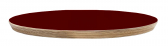 Столешница круглая PEDRALI Laminate Plywood Edge фанера, ламинат темно-красный Фото 1