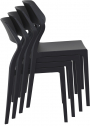 Стул пластиковый Siesta Contract Snow стеклопластик черный Фото 9