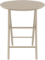 Стол пластиковый складной Siesta Contract Helen Folding Table Ø60 пластик бежевый Фото 7