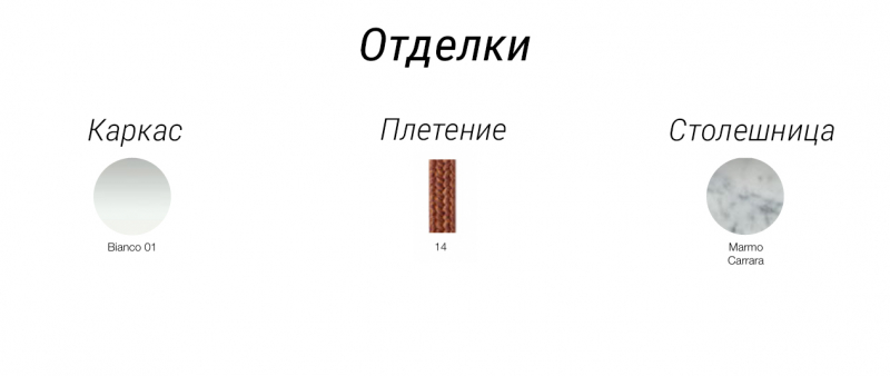 Столик кофейный плетеный Nido