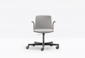 Кресло офисное на колесах PEDRALI Noa алюминий, поликарбонат, ткань Фото 5