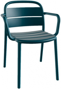 Кресло пластиковое PAPATYA Balat-K стеклопластик мраморное море Фото 1