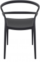 Кресло пластиковое Siesta Contract Pia стеклопластик черный Фото 8