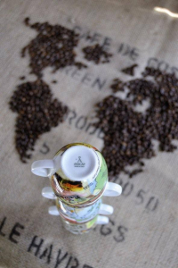 Кофейные пары для капучино Ancap Edex фарфор деколь Mondo Caffe Фото 2