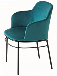 Кресло металлическое с обивкой-thumbs-Фото1