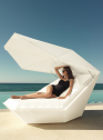 Лаунж-лежак с козырьком Vondom Faz Basic полиэтилен, ткань, батилин Фото 4