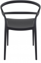 Кресло пластиковое Siesta Contract Mila стеклопластик черный Фото 8