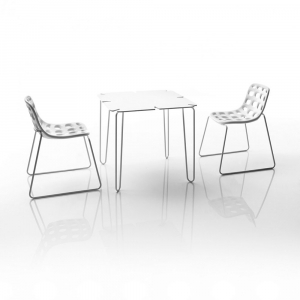 Стол пластиковый обеденный Myyour Chips Table Indoor-Outdoor металл, полиэтилен Фото 2