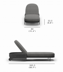 Лежак плетеный с матрасом-thumbs-Фото3
