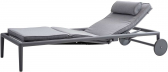 Шезлонг-лежак с обивкой Cane-line Conic алюминий, акрил светло-серый Фото 11