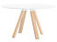 Стол обеденный PEDRALI Arki-Table Wood дуб, компакт-ламинат HPL беленый дуб, белый Фото 3