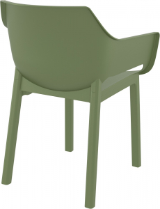 Кресло пластиковое Siesta Contract Dora стеклопластик, полипропилен оливковый Фото 7