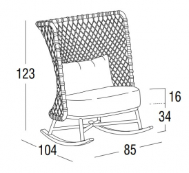 Кресло-качалка плетеное с подушками-thumbs-Фото3