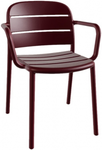 Кресло пластиковое PAPATYA Beykoz-K стеклопластик гранатовый Фото 1