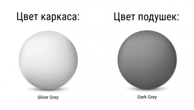 Диван пластиковый двухместный с подушками Siesta Contract Mykonos стеклопластик, полиэстер серебристый, темно-серый Фото 3