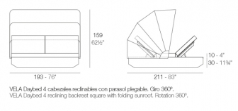 Лаунж-лежак с козырьком-thumbs-Фото3