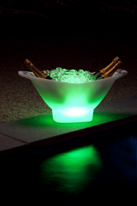 Кулер для бутылок светящийся Imagilights Champagne полиэтилен белый Фото 13