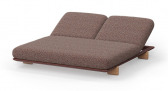 Лаунж-лежак двухместный Vondom Milos ироко, алюминий, ткань, полиуретан Фото 4