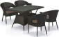 Комплект плетеной мебели Afina T198A/Y97B-W53 4Pcs Brown искусственный ротанг, сталь коричневый Фото 1