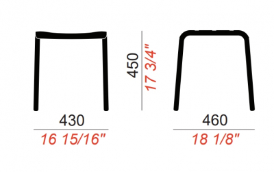 Табурет металлический Colos Stecca 7 алюминий Фото 2