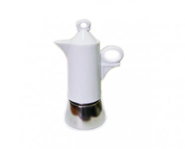 Кофеварка гейзерная Ancap Espressina a-Porter фарфор белый Фото 1