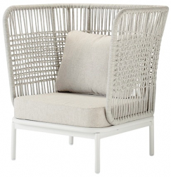 Кресло лаунж плетеное с подушками-thumbs-Фото1