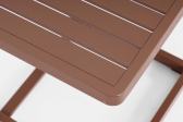 Столик металлический для шезлонга Garden Relax Konnor алюминий коричневый Фото 5