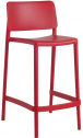 Стул пластиковый полубарный PAPATYA Joy-S Bar 65 стеклопластик красный Фото 1