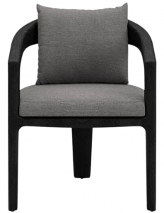 Кресло деревянное с подушкой SNOC Whale Noche тик, акрил ночь Фото 1