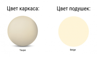 Диван пластиковый двухместный с подушками Siesta Contract Mykonos стеклопластик, полиэстер бежевый, бежевый Фото 3