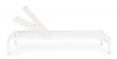 Шезлонг-лежак металлический Garden Relax Konnor алюминий, текстилен белый Фото 5