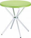 Стол пластиковый Siesta Contract Elfo 70 алюминий, полипропилен светло-зеленый Фото 1