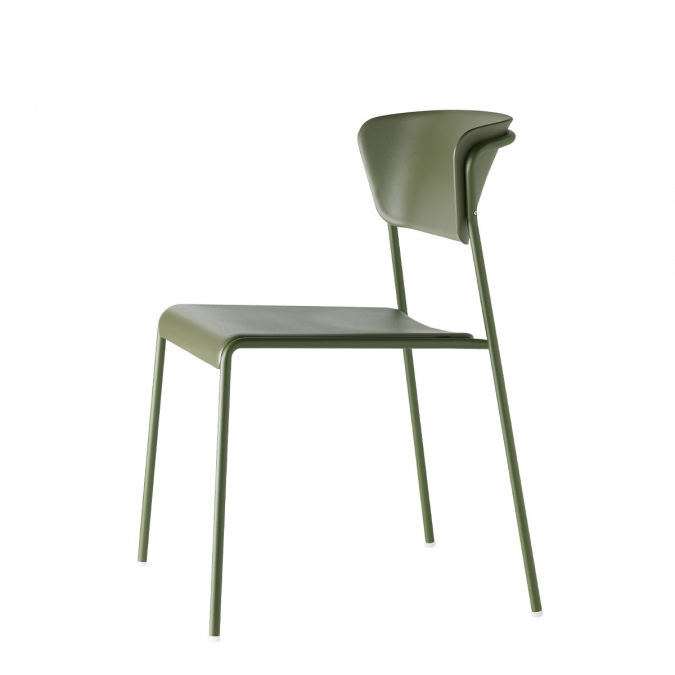 Стул пластиковый Lisa Technopolymer Go Green, оливковый