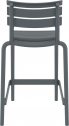Стул пластиковый полубарный Siesta Contract Helen Bar 65 стеклопластик темно-серый Фото 6