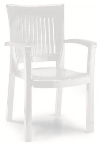 Кресло пластиковое SCAB GIARDINO Top Monobloc пластик белый Фото 1