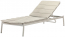 Лежак плетеный с матрасом Grattoni Atol алюминий, роуп, олефин тортора, шампанское Фото 1