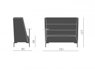Диван двухместный со столиком-thumbs-Фото3