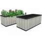 Кашпо-грядка пластиковое Keter Sequoia Duotech  Large полипропилен коричневато-серы Фото 2
