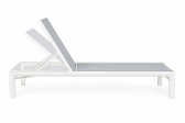 Шезлонг-лежак текстиленовый Garden Relax Skipper алюминий, текстилен белый Фото 3