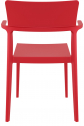 Кресло пластиковое Siesta Contract Plus стеклопластик красный Фото 7