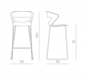 Стул барный пластиковый-thumbs-Фото3