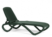 Шезлонг-лежак пластиковый Nardi пластик зеленый Фото 1